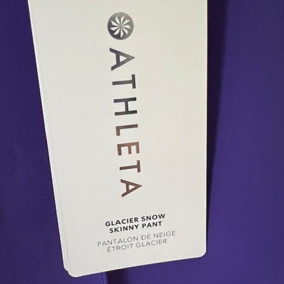 Athleta Glacier Snow Skinny Pant in Noble Blue Women's Size 8 NWT - Picture 6 of 8